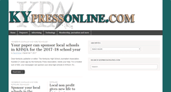 Desktop Screenshot of kypressonline.com